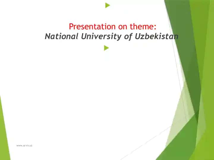 National University of Uzbekistan