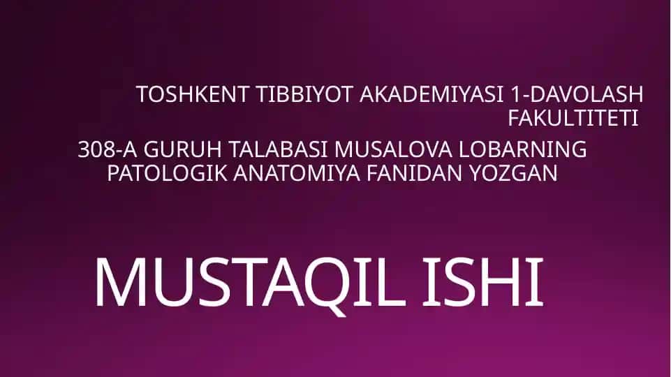 Infeksion kasalliklarni diagnostika usullari