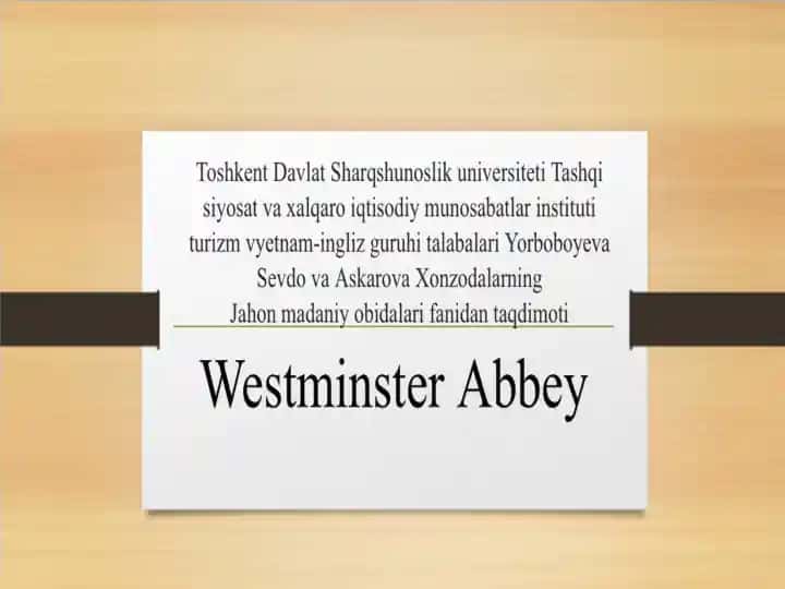 Westminster Abbey