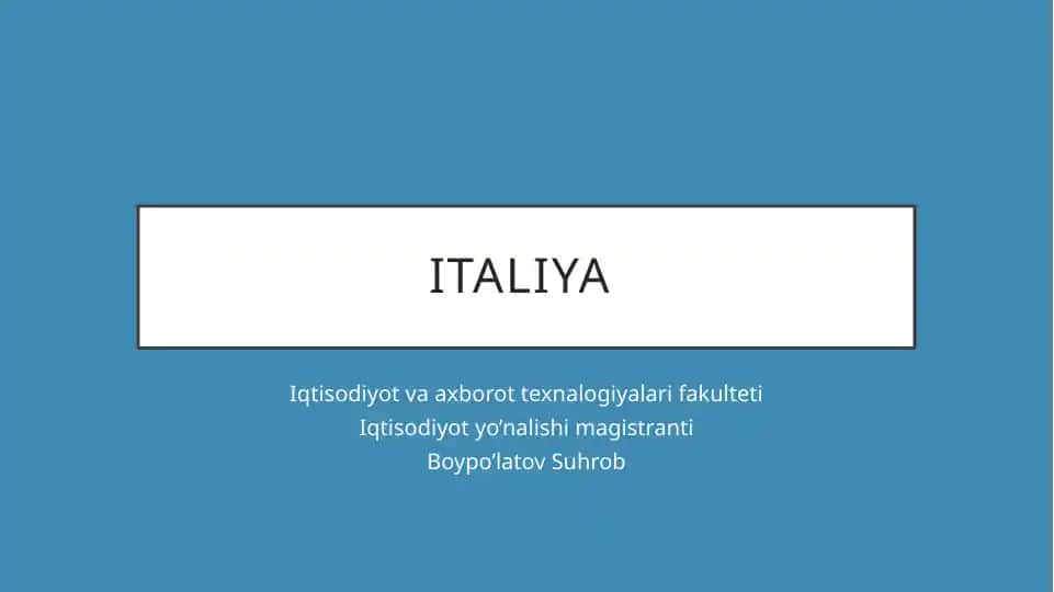 Italiya