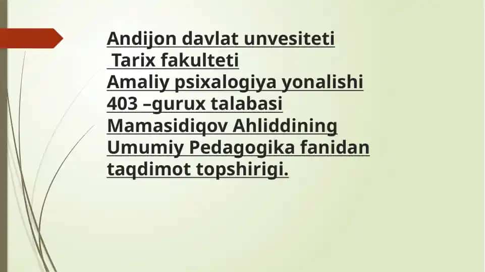 RIVOJLANGAN XORIJIY MAMLAKATLARDA TA’LIM TIZIMI