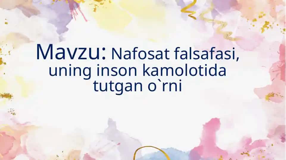 Estetika-Nafosat
