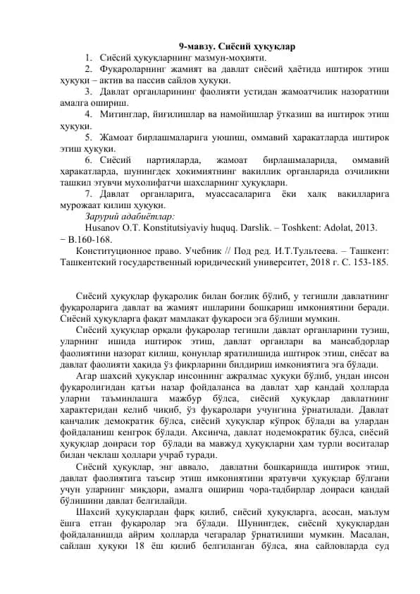 Siyosiy huquqlar
