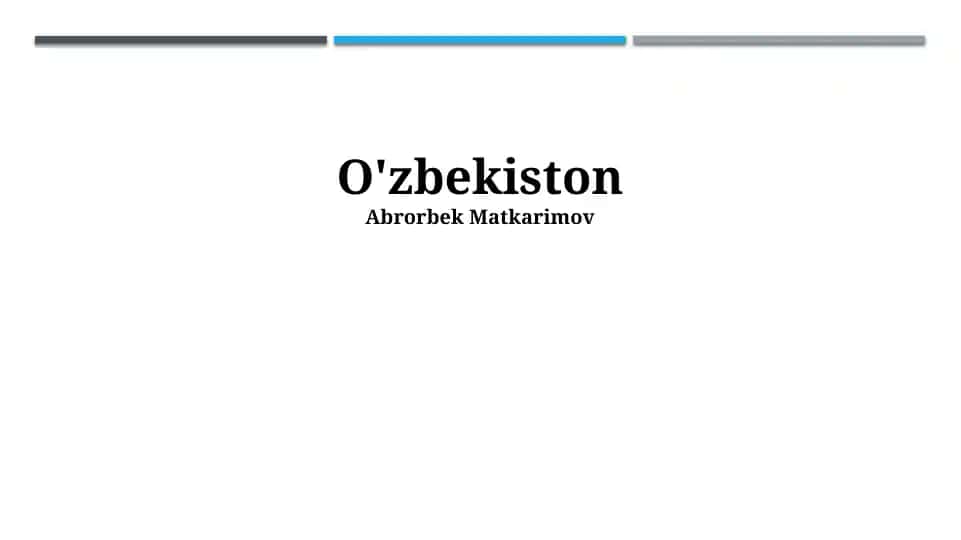 O'zbekiston: Musiqa va Raqs san'ati