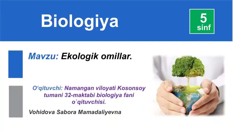 Ekologik omillar