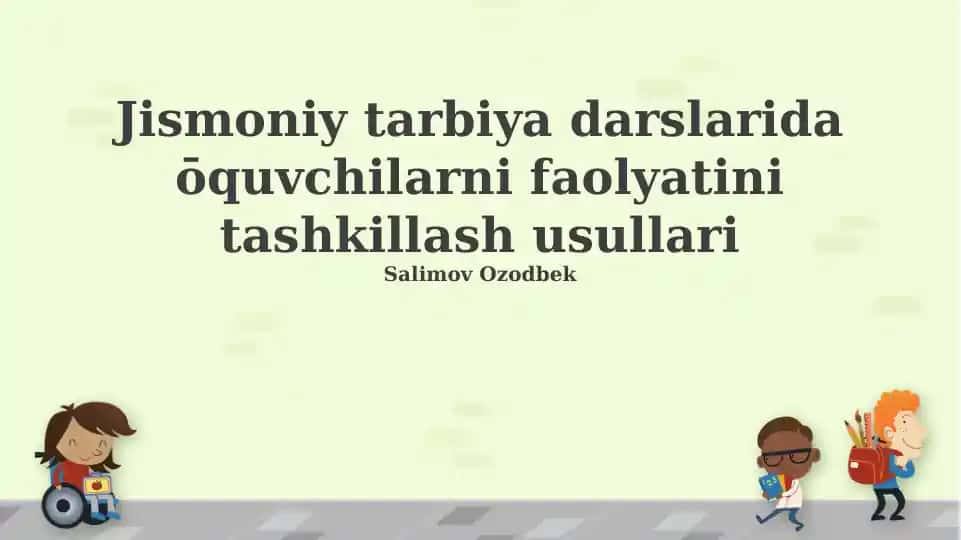 Jismoniy tarbiya mashg'ulotlari