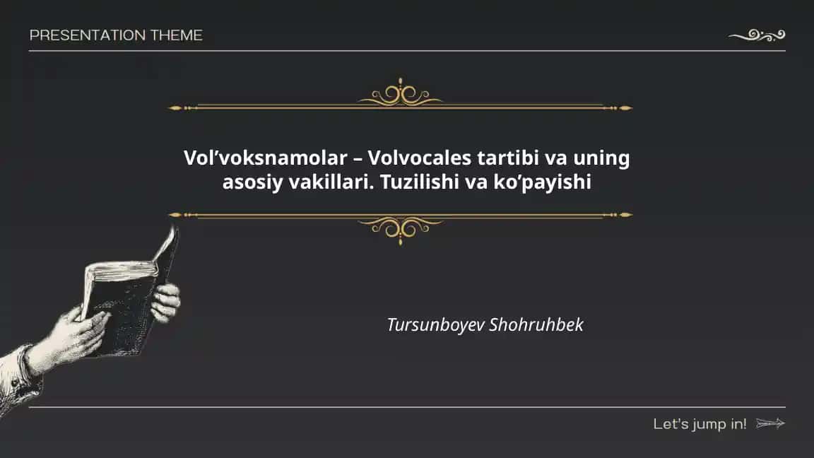 Vol’voksnamolar – Volvocales tartibi va uning asosiy vakillari. Tuzilishi va ko’payishi