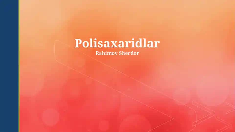Polisaxaridlar