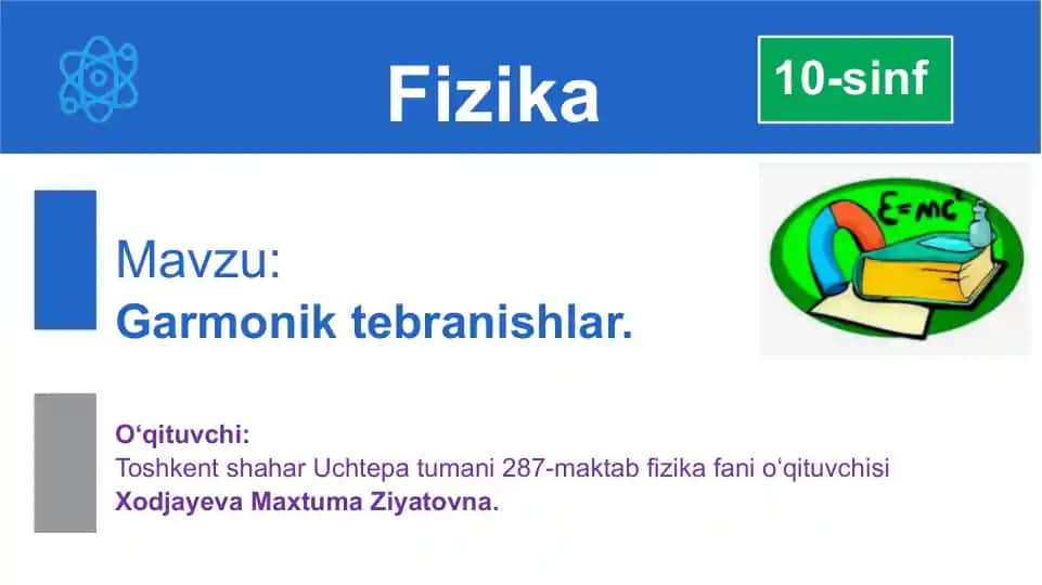 Jismlarning tebranma harakati
