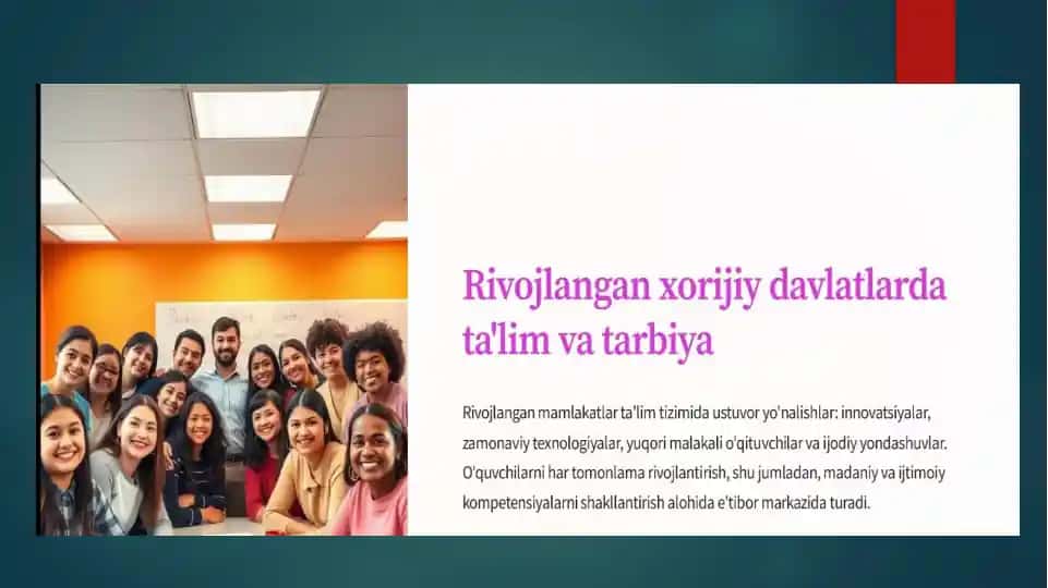 Ta'lim tizimiga investitsiyalar: maqsadlar va natijalar
