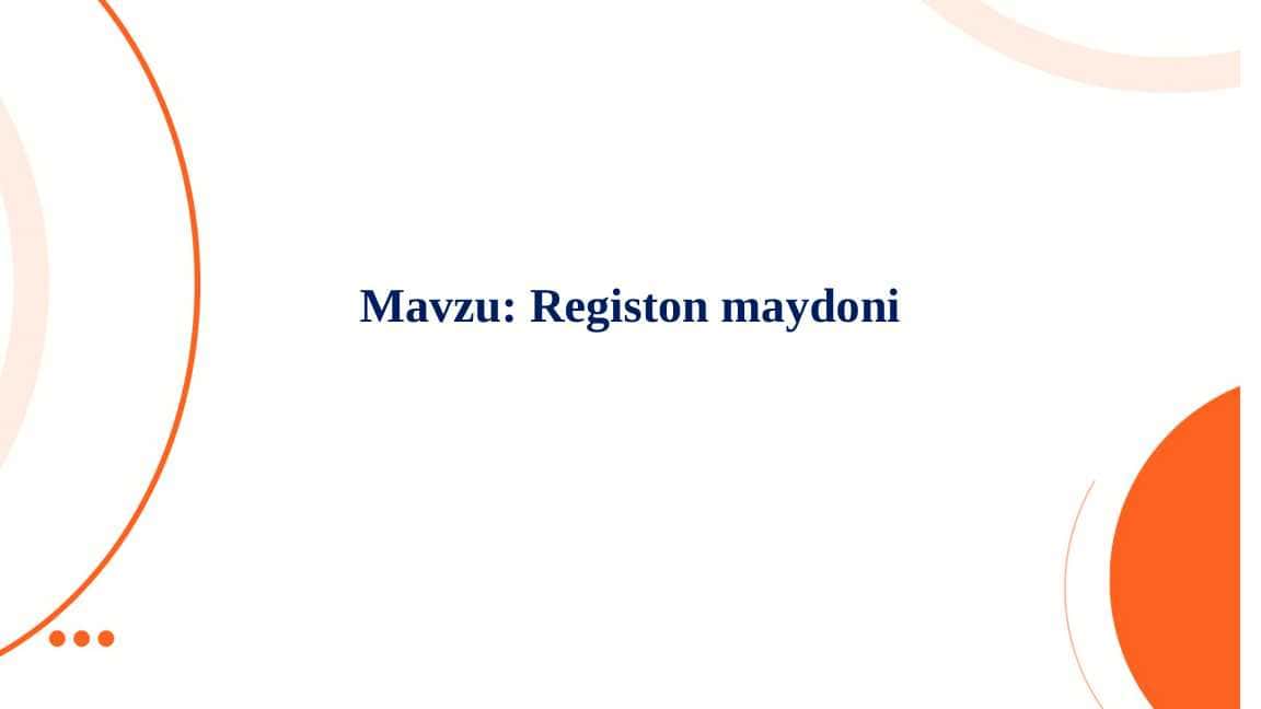Registon maydoni
