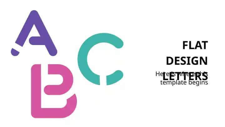 FLAT DESIGN LETTERS