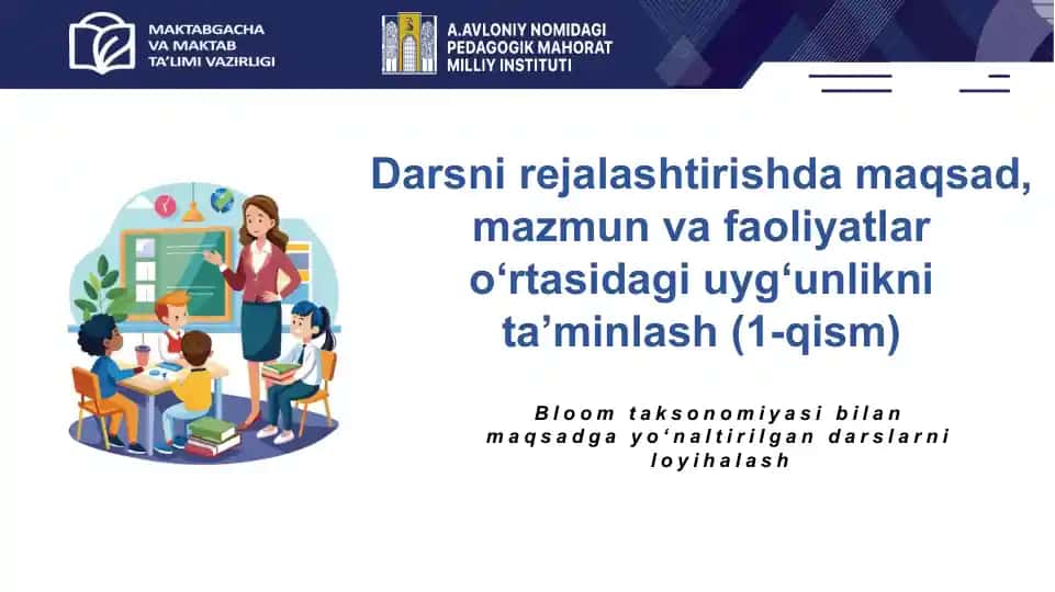 Darsni rejalashtirish
