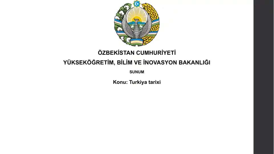 Türkiye Tarihine Giriş