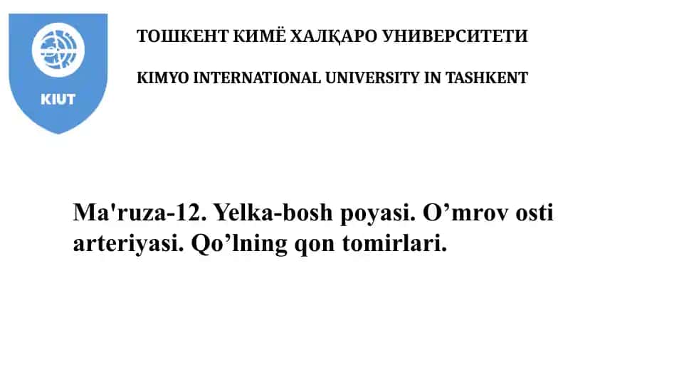 Anatomiyaviy Tavsifiy Kimyo