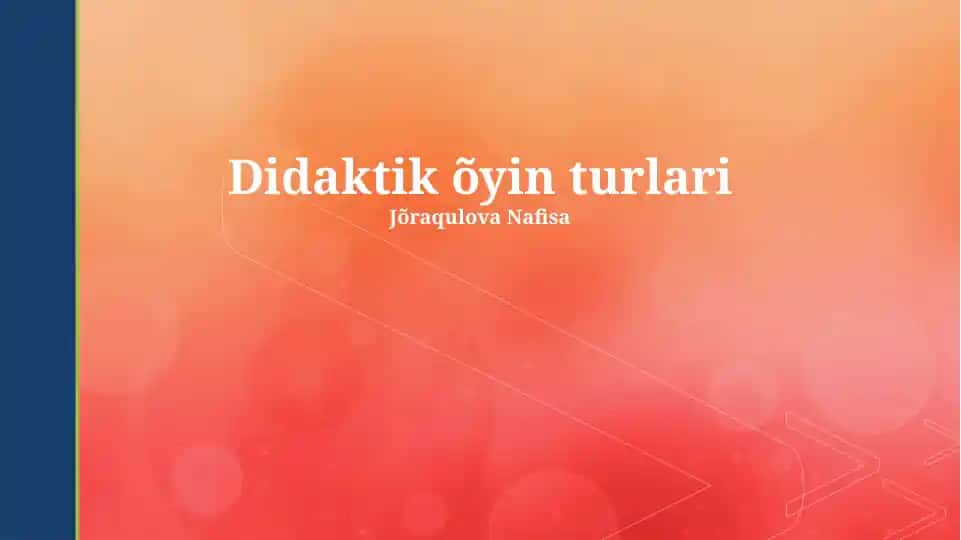 Didaktik õyin turlari