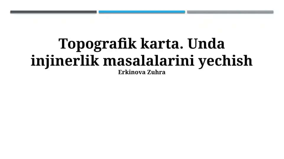 Topografik xarita