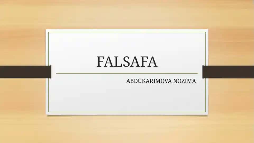 FALSAFA