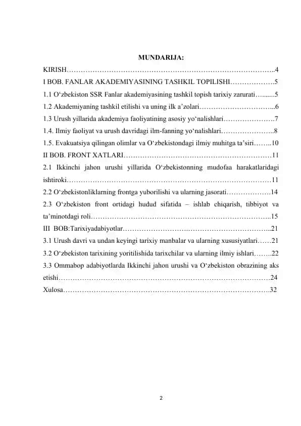 Fanlar akademiyasining tashkil topilishi (Tarixiy ma’lumotlar)