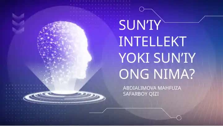 Sun’iy intellekt nima