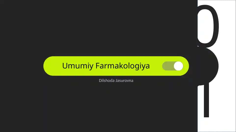 Umumiy Farmakologiya