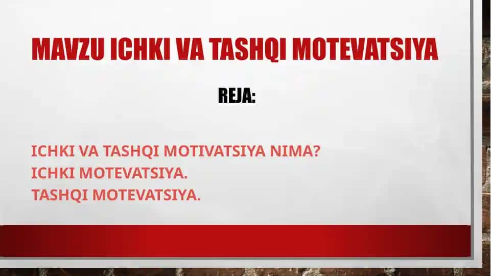Motivatsiya