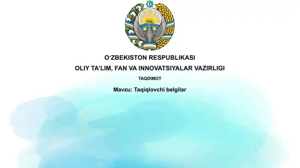 Ta'qiqlovchi belgilar