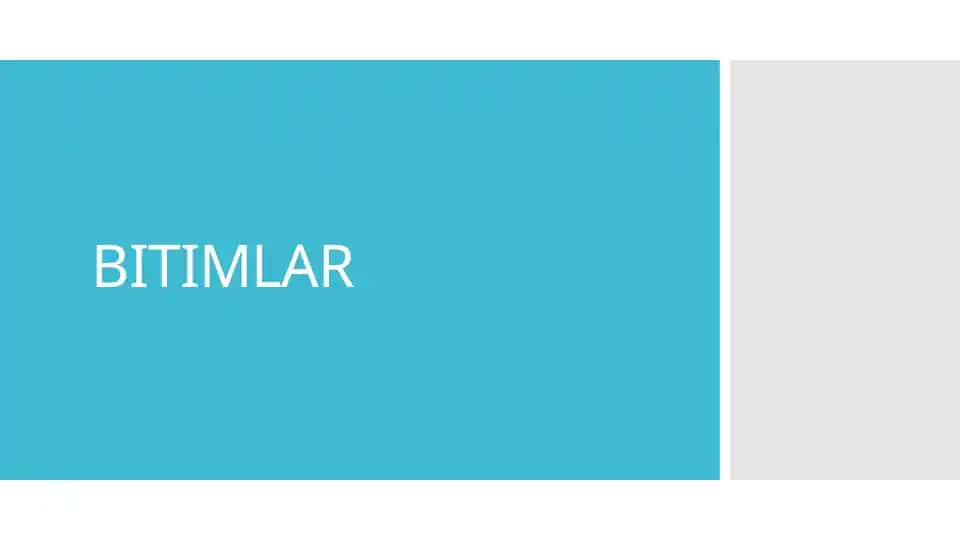 Bitimlar