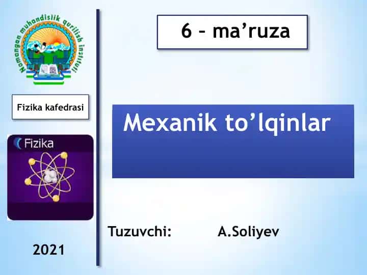 Mexanik to’lqinlar