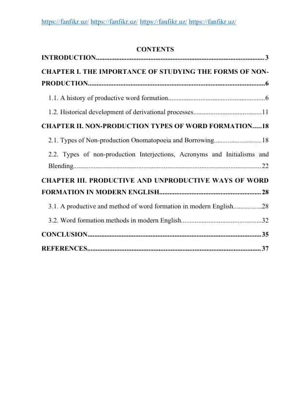 Modern English Word Formation Methods