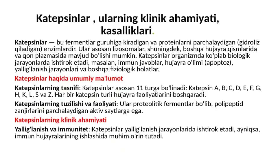 Katepsinlar
