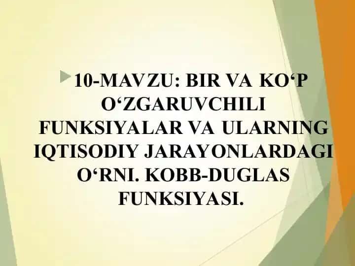Kobb-Duglas funksiyasi