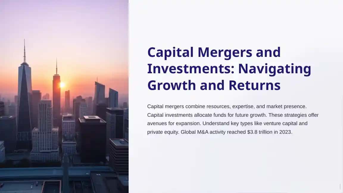 Capital Mergers and Investments: Navigating Growth and Returns