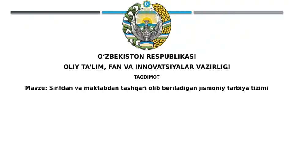 Jismoniy Tarbiya Dasturlari