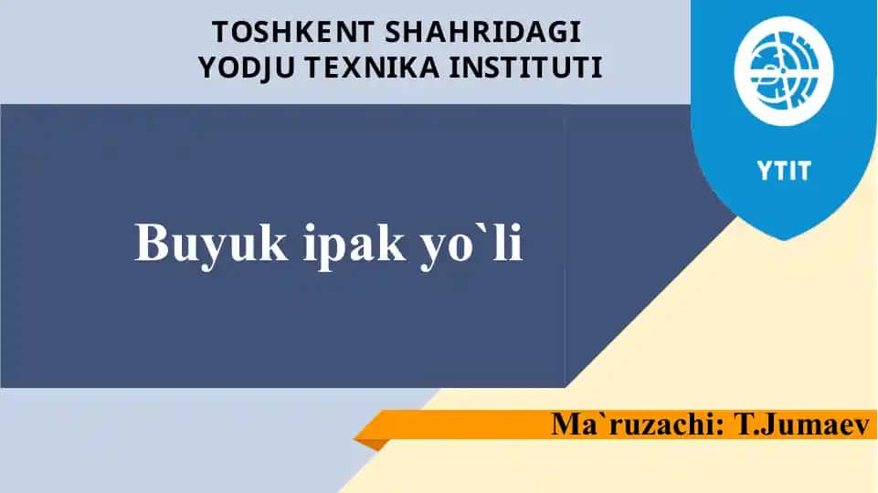 Buyuk ipak yo`li