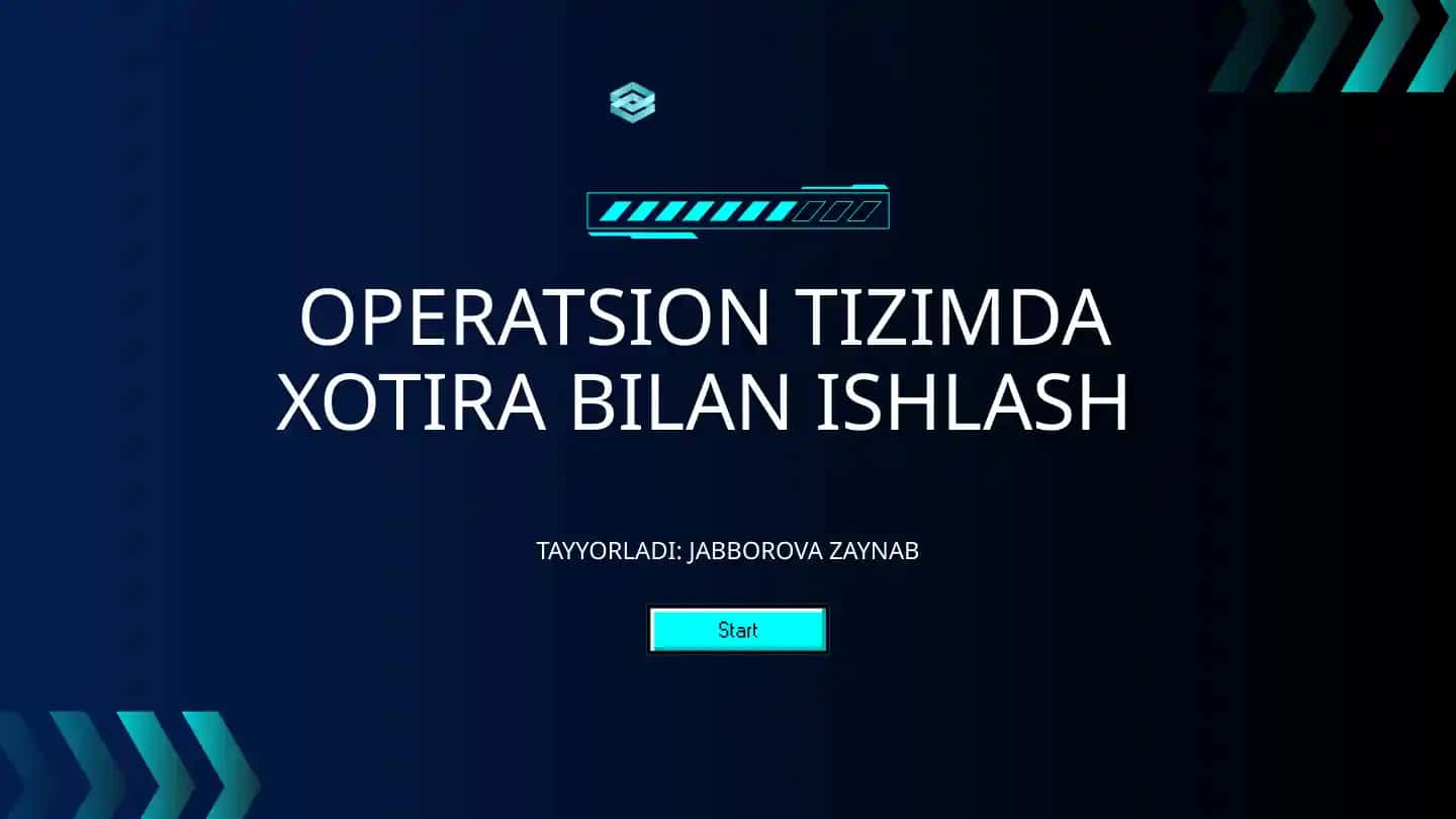 Operatsion tizimda xotira bilan ishlash