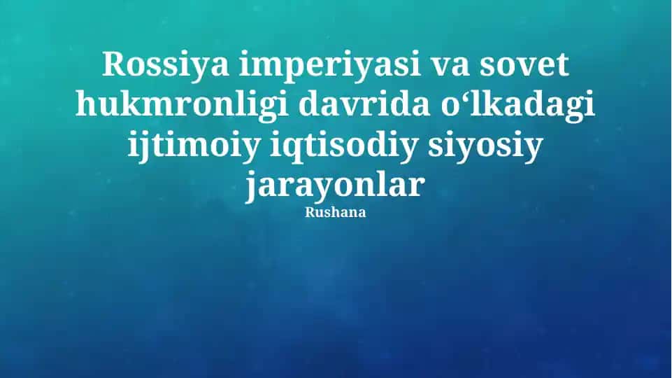 Sovet davrida milliy siyosat
