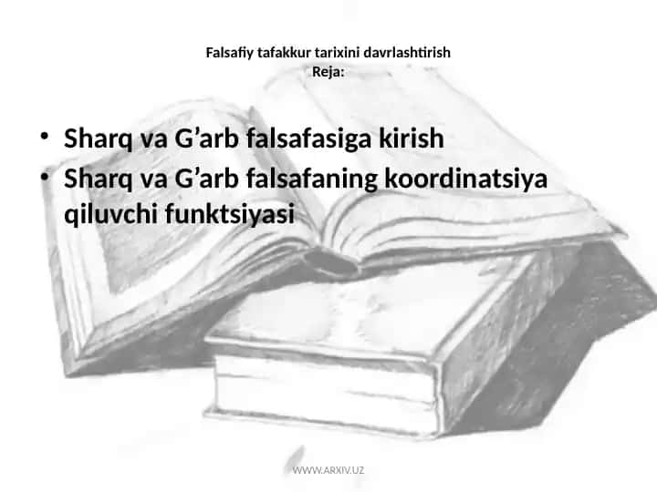 Falsafiy tafakkur tarixini davrlashtirish