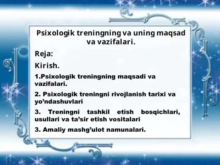 Psixologik trening