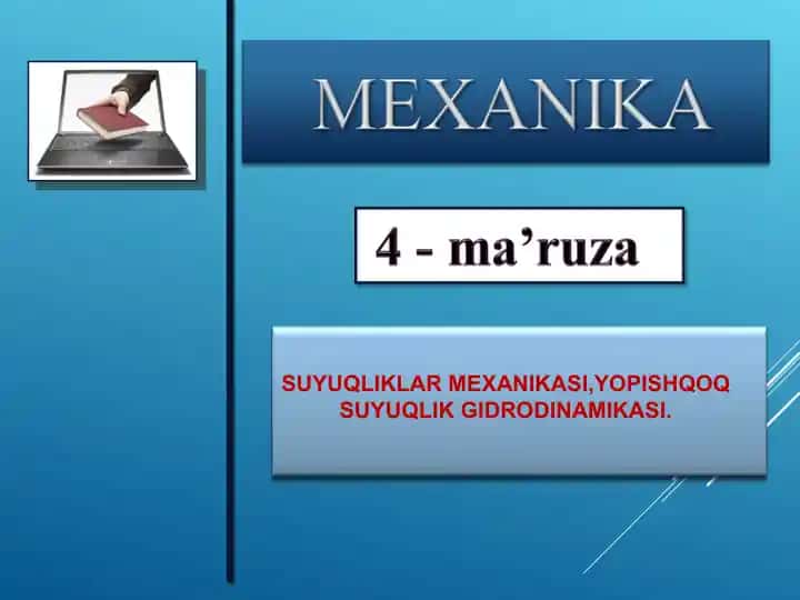 Suyuqliklar Mexanikasi