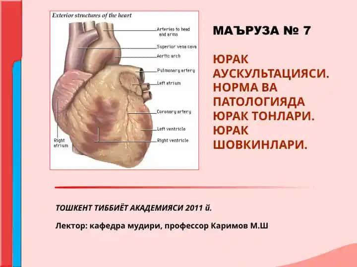 Yurak auskultatsiyasi
