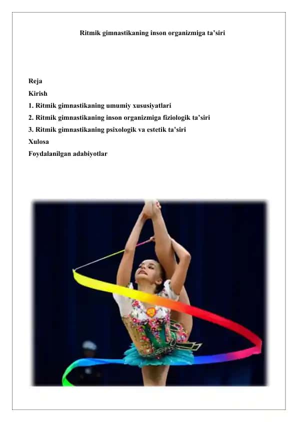 Ritmik gimnastika