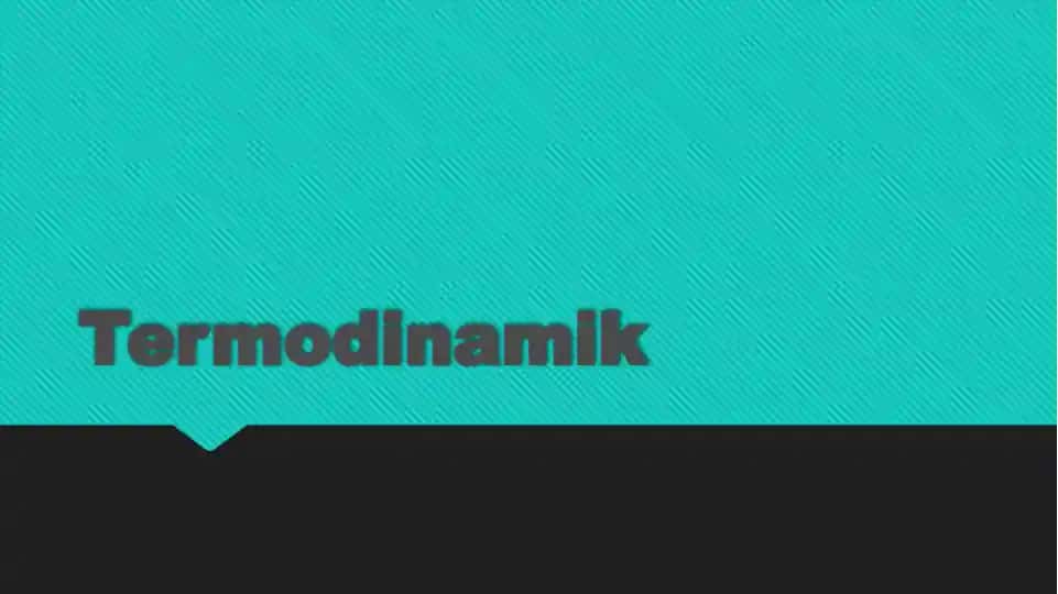 Termodinamik