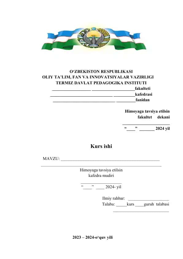 Kurs ishi “Logarifmik tenglama va tengsizliklar” mavzusini o’qitish metodikasi