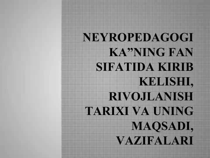Neyropedagogika