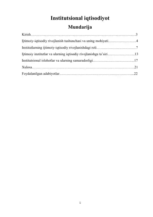 Institutsional iqtisodiyot