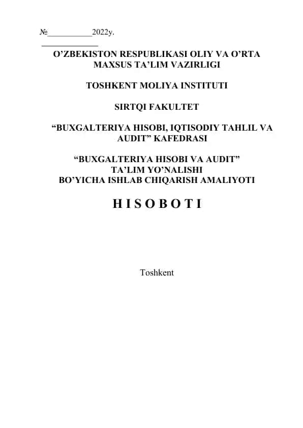 Buxgalteriya hisobi va audit