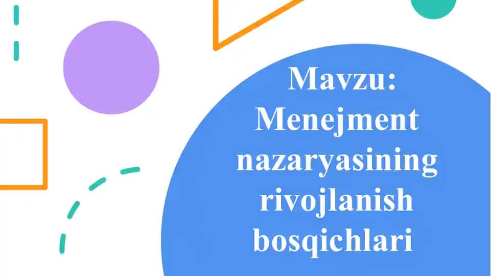 Menejment Nazariyasi