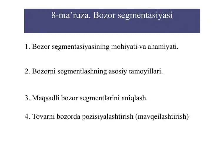 Bozorsegmentasiyasi