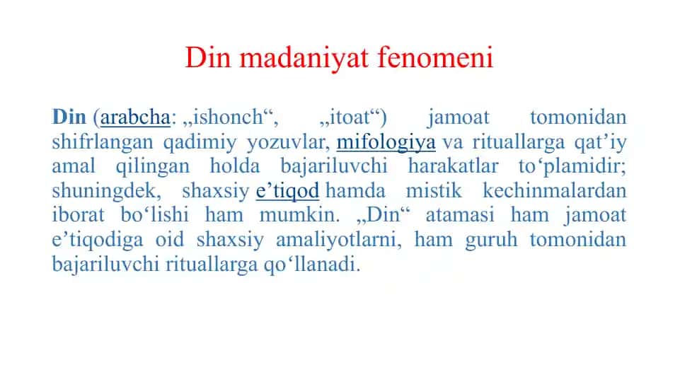 Dinmadaniyatfenomeni